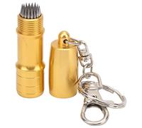 Punte per la presa da biliardo Punti Professionale in Alluminio Piscina Stick Piercing Aggancio Punteggiatura Pin con portachiavi per biliardo Suggerimenti Manutenzione e gesso Conservazione (Oro)