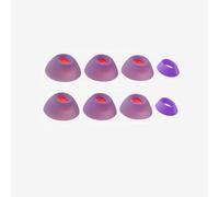 Punte per le orecchie per JBL Tune Flex, 4 misure di sostituzione in silicone auricolari, auricolari Earbuds Ear Buds Gel Wings Skin (Viola)