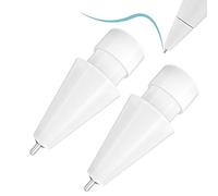 Punte per matite aggiornate per Apple iPad Pro di 2a generazione, 0,78 mm, senza usura a punta fine, controllo preciso, punte più lunghe, materiale ad alta resistenza, bianco