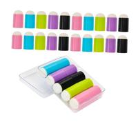 Punte per Penna Nail Art in Spugna 30 Pezzi, Plastico | Testa Rotonda Riutilizzabile, Operazione Semplice, per Uso Professionale Gel UV