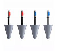 Punte per penna stilo, punte di ricambio per penna stilo compatibili per Huawei M-Pencil/HONOR Magic-Pencil Touch Screen Penna stilo Punta disco S-Pen Pennino per matita (2pcs red X 2pcs blue)