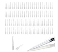 Punte per pipette da 10 ml, 100 punte per pipette per liquidi, punta per trasferimento di liquidi, ugello trasparente per tubi, punta universale in polipropilene trasparente, per chimica di