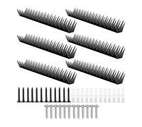 Punte per recinzione, punte anti-salita - Punte in metallo robuste - 6 bloccanti da strada riutilizzabili per recinzioni in di scoiattolo taglienti per animali