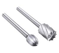 punte per router, Punte 2 pezzi Fresa for trapano Fresa for fresa, Utensile for la lavorazione del legno in acciaio ad alta velocità, Set di lime rotanti for fresatura HSS da 3 mm, Taglierina for uten