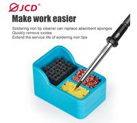 Punte per saldatore 3 IN 1 SCATOLA per pulizia Spazzola in acciaio Spugna Filo di rame 3 modalità pulite Testa di saldatura Scorie di stagno Rimuovi strumento di pulizia