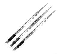 Punte per saldatore, set di 3 pezzi compatibili C210, conduzione rapida del calore, metallo resistente all'ossidazione, facile da installare per riparazioni elettroniche (C210-K)