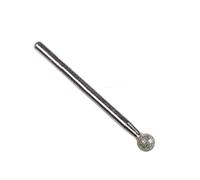 Punte per smerigliare diamantate, punte per unghie 5 Pcs Diamond Grinding Head Spherical Burr 1.0-6.0mm 3mm Shank(1.5mm)