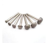 Punte per smerigliare diamantate, punte per unghie Diamond Emery Grinding Head Bits For Nail Cutter Pack Of 5 6mm Shank Head 8-20mm(6mmx16mm)