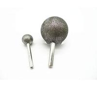 Punte per smerigliare diamantate, punte per unghie Rotary Tool Bits Diamond Coated Spherical Mounted Points Multiple Sizes 6mm/8mm Shank(6mm (6mm Shank))