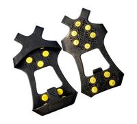 Punte per stivali per ghiaccio, impugnatura antiscivolo, per trazione con racchette da neve, per corridori, escursionisti, studenti, proprietari di cani, marciapiedi, sentieri, vialetti, camminate