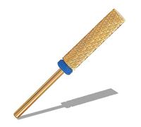 Punte per trapano 5 in 1 super lunghe da 24 mm, con punta piatta da 3/32", in carburo di tungsteno a due vie, per rimozione acrilico/gel, accessori professionali per trapano elettrico per manicure e
