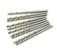 Punte per trapano in acciaio HSS ad alta velocità, 0,4 mm, gambo dritto, per legno, plastica, alluminio (10 pezzi)