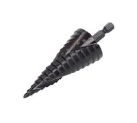 Punte per trapano in metallo HSS, con scanalatura a spirale per pagoda, in acciaio, codolo esagonale, nero, 15 gradini 4-32 mm (15 gradini (4-32 mm)