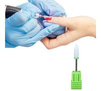 Punte per trapano per unghie in ceramica, punta professionale per unghie, punte professionali per lucidatura, testa elettrica per manicure, dispositivo di ricambio per la pulizia della polvere