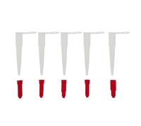 Punte per ugelli in silicone con vite rossa, tenuta ermetica per evitare l'intasamento degli ugelli, compatibili con tubetti di sigillante, silicone e mastice
