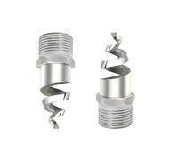 Punte per ugello spray a rondella, ugello atomizzatore a spirale in acciaio inox 90 e 120 gradi da 1/4 a 2 pollici, confezione da più opzioni di imballaggio (1/4 in acciaio inossidabile 304, 1 pz)
