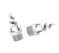 Punte per ugello spray a rondella, ugello atomizzatore a spirale in acciaio inox, 90 e 120 gradi da 1/4 a 2 pollici, confezione da più opzioni di imballaggio (90° (1 in acciaio inossidabile 316), 10