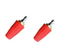 Punte per ugello spray, confezione da 2 ugelli turbo per idropulitrice a 360°, connessione rapida 3600/4000 psi, multicolore, diverse dimensioni (rosso (alluminio 4000 psl), diametro del foro