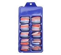 Punte per unghie a copertura totale in colore puro Materiale ABS di alta qualità 100 pezzi Eleganti unghie finte finte per professionisti di nail art per manicure salone di casa (01)