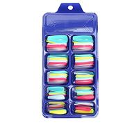 Punte per unghie a copertura totale in colore puro Materiale ABS di alta qualità 100 pezzi Eleganti unghie finte finte per professionisti di nail art per manicure salone di casa (02)