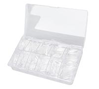 Punte per unghie Cygmophing Toppa per unghie con foglio per nail art corto ovale ultra sottile trasparente che non lascia segni