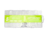 Punte per unghie finte trasparenti con copertura completa lunga 240 pezzi Kit per salone di casa fai te liscio per artista delle unghie Set durevole in plastica ABS per