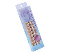 Punte per unghie in gel morbido, punta french da spingere le unghie, 14 misure, punte 3 in 1, con primer di punta pre-applicato e coperture di base