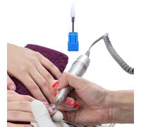 Punte per unghie per trapano per unghie | Punte per in ceramica con contenitori antipolvere, per smalto professionale per trapano per, testina per per Strumento per la lucid