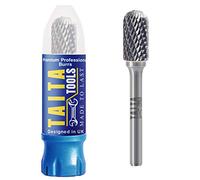 Punte rotanti a doppio taglio al carburo 1/4" gambo SC-3 in tungsteno massiccio doppio taglio - Accessori per Dremel, Fordom, Dewalt, foratura, incisione