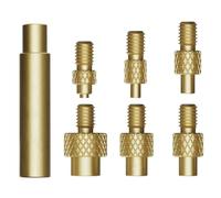 Punte Saldatore Stagno, 7 Pcs Punte per Saldatore a Stagno per Inserti Filettati, Set di Punte per Saldare per Inserto Filettato, Punte per Weller Serie Saldatori ST 900M/T18, M2 M2.5 M3 M4 M5 M6 M8