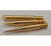 Punte Saldatore Stagno - Set di 3 Pezzi - Placcate in oro 24K, in rame 99,99% - Compatibili con Parkside, LUX, Niteo, ZD - Filettatura M4 - Conica, a spillo, mini-onda - Resistenti e Durevoli