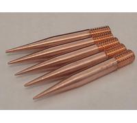 Punte Saldatore Stagno - Set di 5 Pezzi - Rame puro 99,99% - Filettatura M4 - Forma Precisa - Senza rivestimento - Compatibili con Parkside, LUX, ZD, Niteo - Extra Resistenti