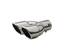 Punte scarico Tubo Scarico Auto Universale Punta Marmitta Auto Punta Marmitta Posteriore Gola Coda(Argento)