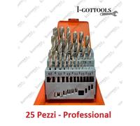Punte Trapano al cobalto per Acciaio Set 25pz HSS 1-13mm