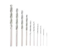 Punte da Trapano con Punta Diamantata Set 10 Pezzi Punte da Trapano Elicoidali Diamantate 0,8-4,0 Mm Punte da Trapano Diamantate per Pietre Preziose in Metallo Agata Perline Pendenti Cobblestone