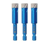 Punte Trapano Diamantate 12mm - BRSCHNITT foretto diamantato per Gres Porcellanato Piastrelle Ceramica granito Marmo(3 pezzi).