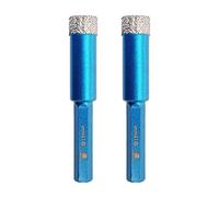 Punte Trapano Diamantate 14mm- BRSCHNITT foretto diamantato per Gres Porcellanato Piastrelle Ceramica granito Marmo(2 pezzi)..