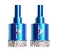 Punte Trapano Diamantate 30mm- BRSCHNITT foretto diamantato per Gres Porcellanato Piastrelle Ceramica granito Marmo(2 pezzi).