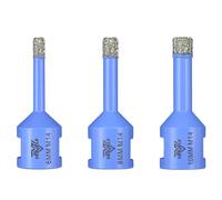 Punte Trapano Diamantate 6/8/10mm - 3 Pezzi Punta a Tazza con Filettatura M14 Foratura a Secco per Piastrelle Ceramica Porcellana Granito Marmo VENJELD