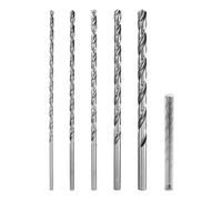 Punte trapano HSS 200mm set 5 pezzi, punte elicoidali per legno, plastica, me...