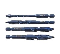Punte Trapano in Carburo 612mm per Parete Vetro Legno Metallo Piastrelle Misure