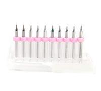 Punte Trapano PCB 0.1mm Carburo 10 Pezzi per Circuiti Stampati e Lavori Micro Precisione