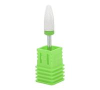 Punte Trapano per Unghie Manicure in Ceramica, Punte Fresa per Unghie a Forma di Mais, con Base di Visualizzazione, Nail Drill Bit per Manicure, Pedicure (Scatola verde a grana grossa C)