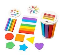Punteggio di smistamento del colore in legno | Colours Toys Toys Shape Puzzle | Strere a forma di legno per interno ed esterno | Brainter teaser Color Smorting Puzzle per ragazzi e ragazze