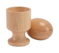 Punteggio Puzzle della Tazza di Uova in Legno - Pratiche di Presa di Faggio e Sviluppo di abilità Motorie per Bambini, Montessori Early Learning Educational Toy