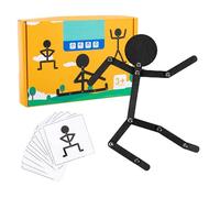 Punteggio robot in legno - Figura robot in legno posabile per bambini, giocattolo puzzle di azione educativa | Robot portatili creativi con parti mobili, idea regalo STEM per ragazzi e ragazze di età