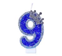 Puntelli avanzati blu della decorazione di senso di forma della paraffina 3D delle di compleanno