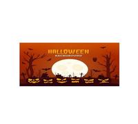 Puntelli di Halloween con il nostro striscione per garage di Halloween: The Ultimate Party! Decorazione a scheletro (B, 480x210cm)