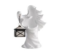Puntelli di Halloween Halloween spaventoso inferno messaggero mano lampada decorazione strega resina scultura scultura decorazione statua giardino scheletro (bianco, 20 x 13 cm)