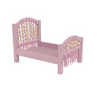 Puntelli fotografici per neonati, letto in legno, per servizi fotografici, in legno bianco per accessori per culla arcobaleno carino puntello per bambola fai il vecchio studio fotografico